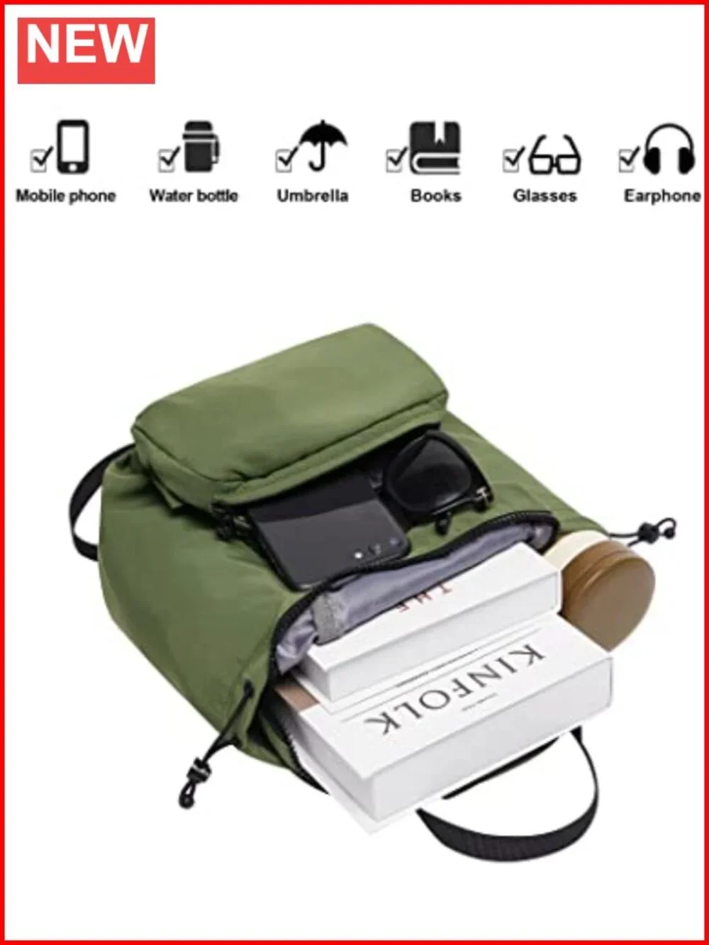 Waterproof Convertible Mini Backpack Detachable Sling Crossbody Bag Hiking